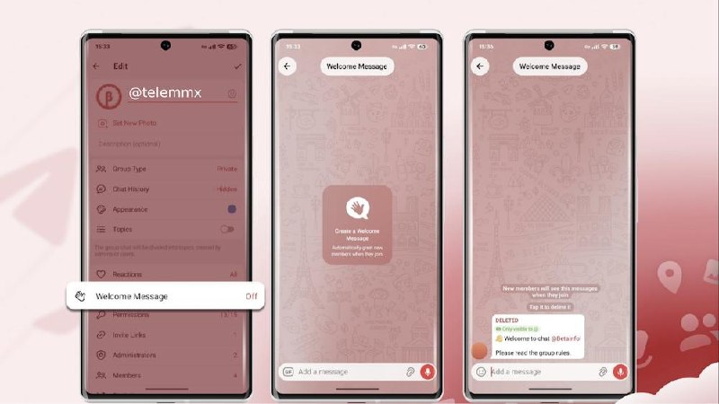 Telegram Adds New Welcome Messages for Channels and Groups